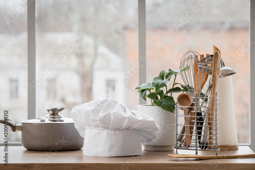 Cozy kitchen still life wit...
