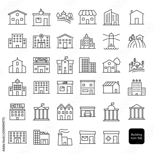 建物アイコンセット