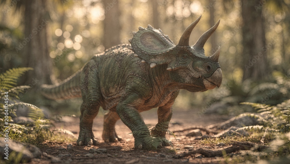 Fototapeta premium Dinosaurier via KI