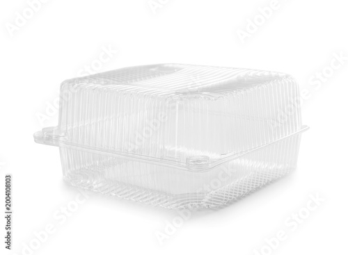 Empty plastic food containe...
