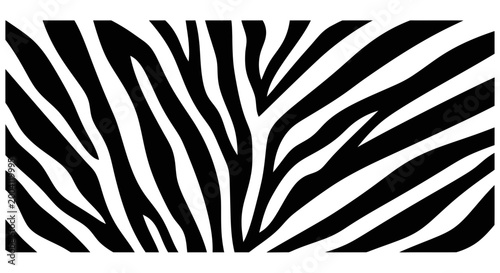 黒と白の縞模様が交差する抽象的なデザインで、動物の模様を連想させるパターンです。