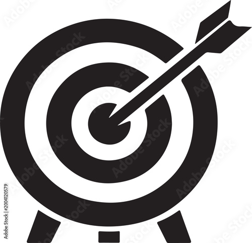 Quality target vector illustration goal achievement success business performance management eps file design