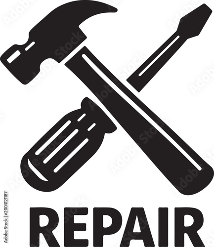Repair service vector illustration fixing tools maintenance work mechanic support construction eps file