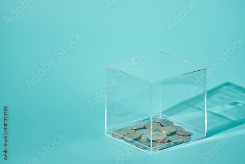 Transparent Financial Savings and Investment Concept