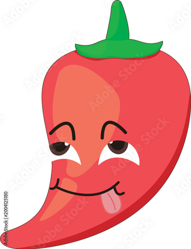Foto hand drawn hot pepper