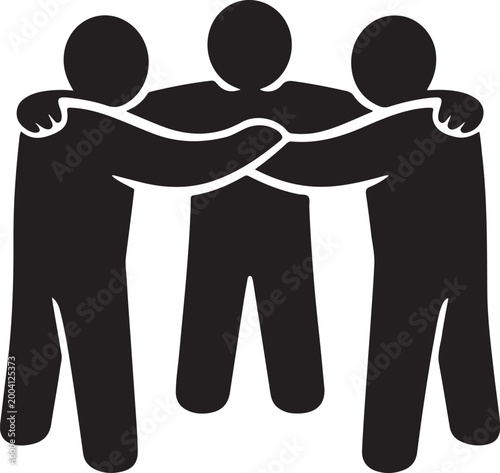 Teamwork concept vector illustration collaboration business group unity success partnership eps file