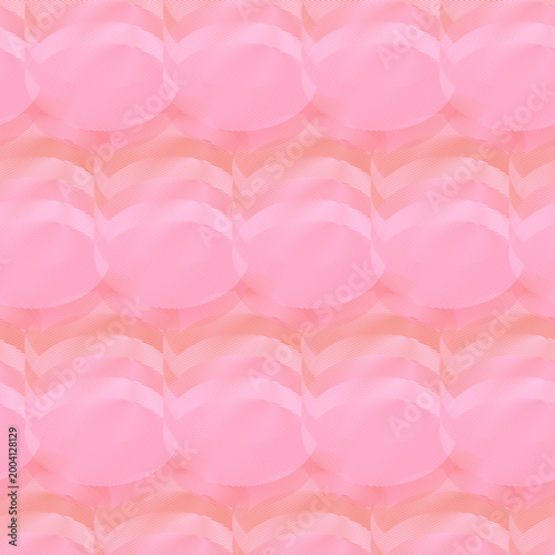 Pastel pink mermaid tail scales seamless geometric texture.
