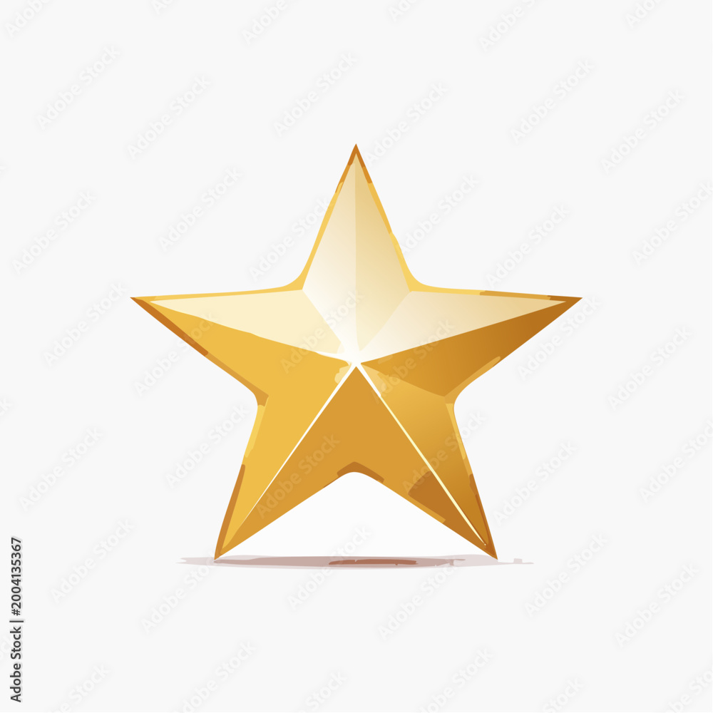 Obraz premium Golden Star Icon