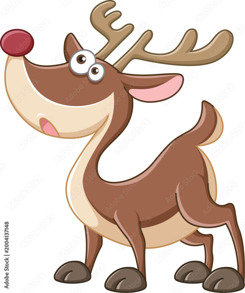 Fototapeta premium Cartoon moose