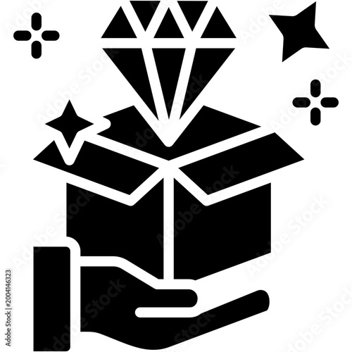 Product Value glyph icon