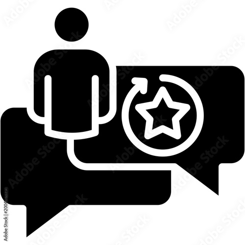 Customer Feedback glyph icon
