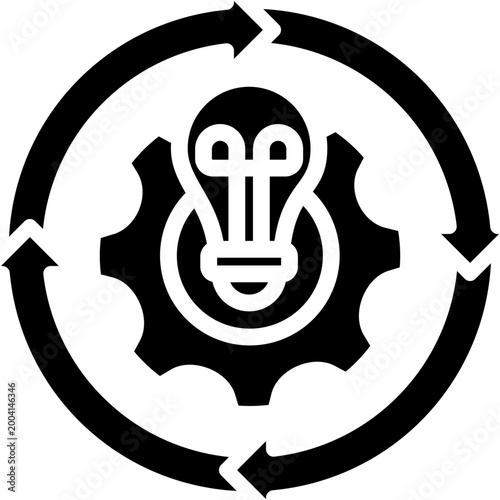 Process Improvement glyph icon