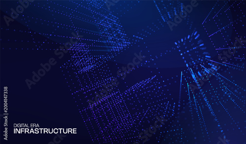 Technology cube abstract for background data 3d and science graphic research. Scientific dot digital for geometry visualization presentation and system chemical object. Technology design business.