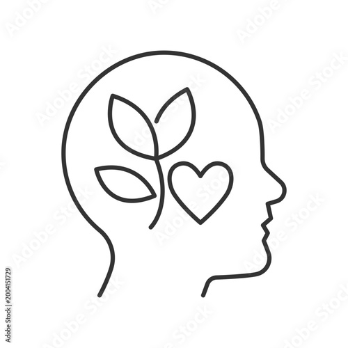 Intrinsic motivation linear icon. Inner desire to do something. Individual interest. Thin line customizable illustration. Contour symbol. Vector isolated outline drawing. Editable stroke