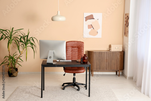 Interior of modern office w...