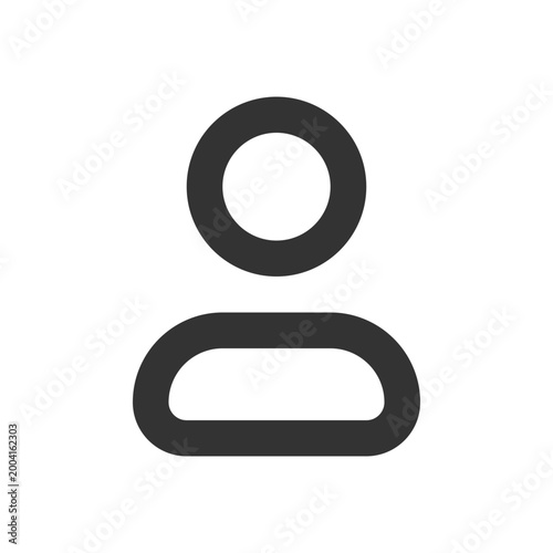 Contact pixel perfect linear ui icon. Address book. Profile page. User name and phone number. GUI, UX design. Outline isolated user interface element for app and web. Editable stroke. Arial font used