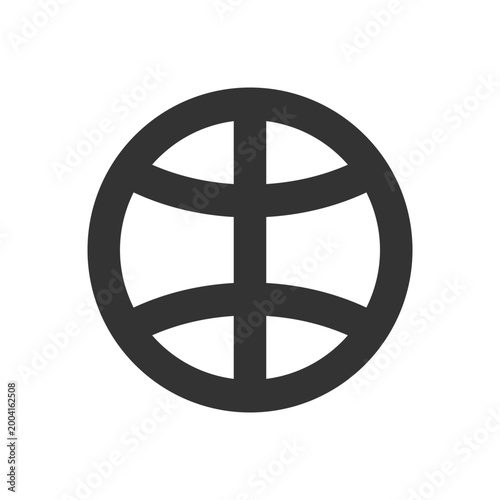 Global network pixel perfect linear ui icon. International connection. World communication. GUI, UX design. Outline isolated user interface element for app and web. Editable stroke. Arial font used