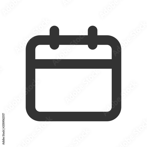 Calendar pixel perfect linear ui icon. Reminder application. Scheduling. Making appointment. GUI, UX design. Outline isolated user interface element for app and web. Editable stroke. Arial font used