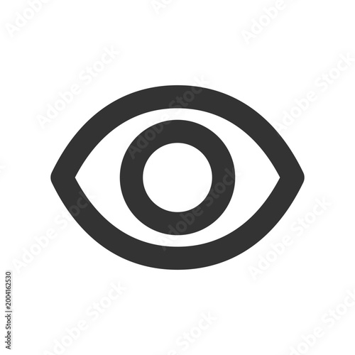 Seen pixel perfect linear ui icon. Recently viewed. Wide opened eye. Reading status. GUI, UX design. Outline isolated user interface element for app and web. Editable stroke. Arial font used