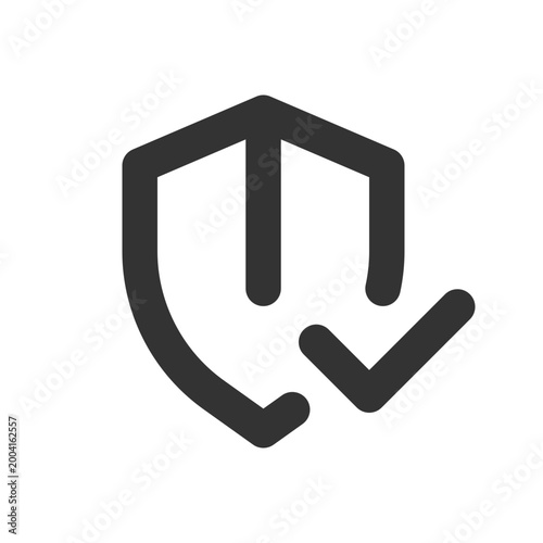 Everything is secured pixel perfect linear ui icon. Digital privacy. Protect personal data. GUI, UX design. Outline isolated user interface element for app and web. Editable stroke. Arial font used