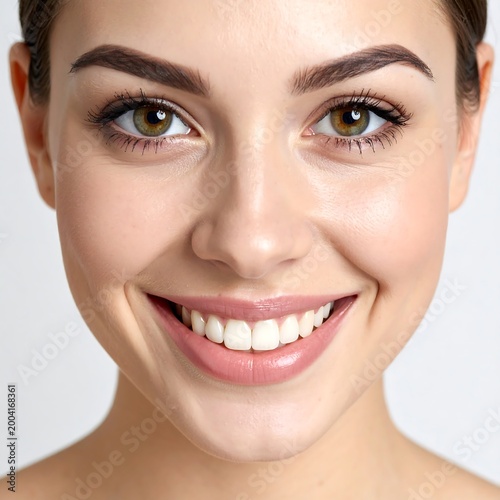 Close-up portrait of a smiling young woman