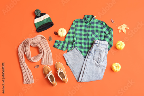 Composition with stylish ch...