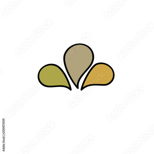 Colorful water droplet 