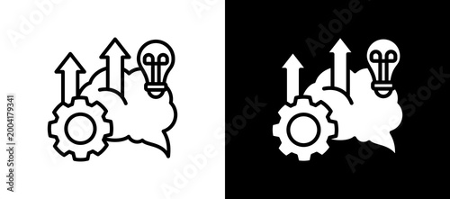 Photos Idea Development blackwhite icon