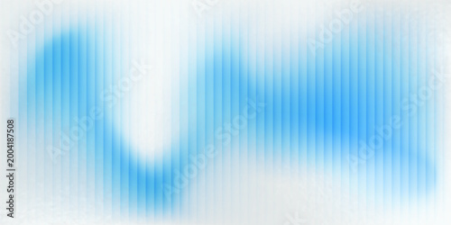 Cuadro en lienzo Transparent refracted fractal glass gradient effect, ribbed glass vibrant textur