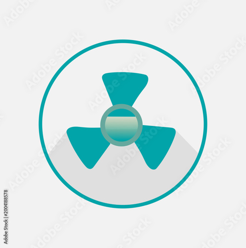 Radiation Fan Hazard Warning Icon