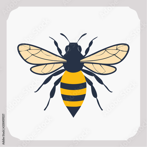 Stylized Bee Illustration