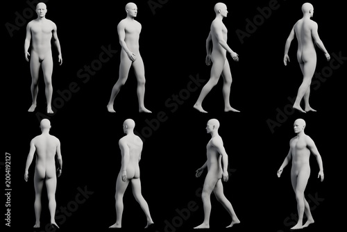 Bild auf Leinwand Mannequin figure model in various poses