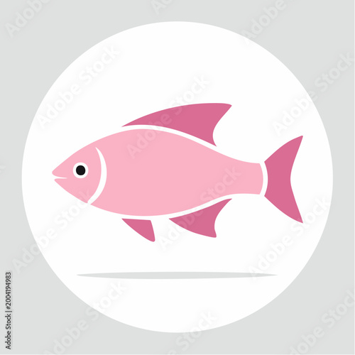 Pink Fish Icon