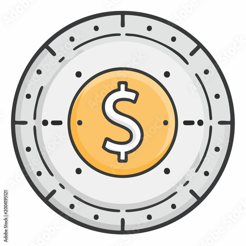 Dollar Coin Icon
