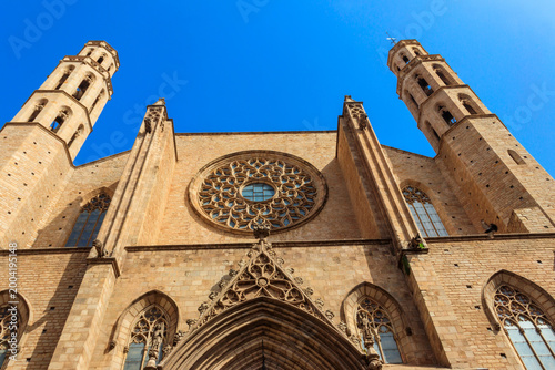 Santa Maria del Mar church in Barcelona, Spain