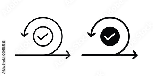 Konstfotografi Agile icon design pack in white and black color