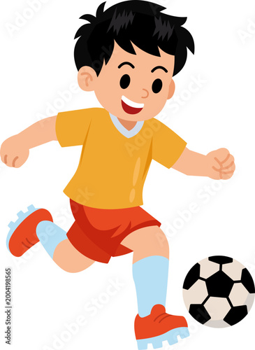 Kids Soccer Dribble Training Play