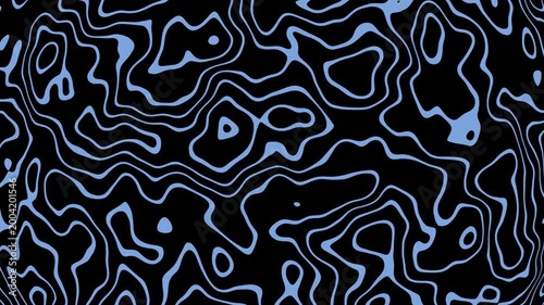 Blue Topographic Wave Loop
