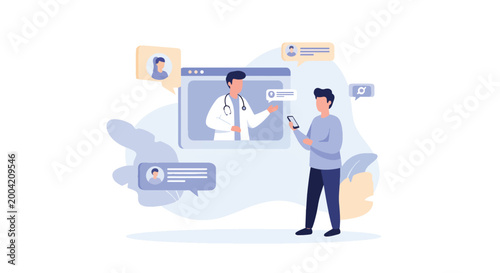 Telemedicine Consultation with Doctor and Patient Using Smartphone