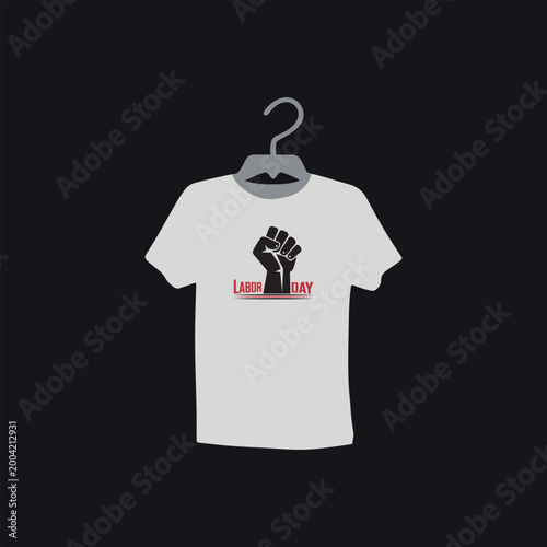 May day t shirt design, 1st may, International workers day, happy labor day, fist and bold text vector illustration, worker helmet emblem, badge, hammer icon, typography, silhouette,