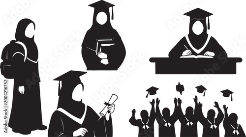 Woman in Hijab Holding a Glass of Green Juice