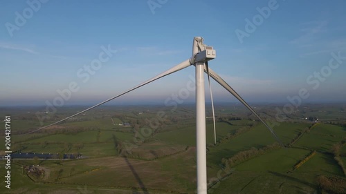 Stunning drone footage of damaged broken wind turbine in Ireland