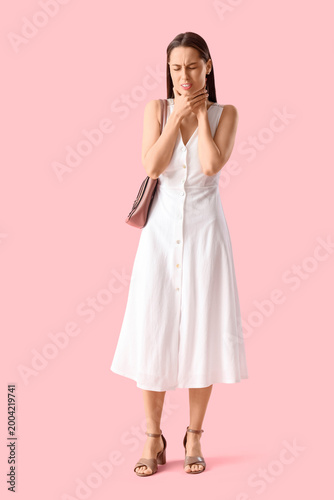 Young woman suffering from ...