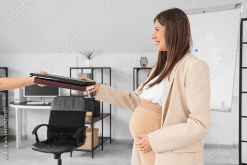 Beautiful pregnant business...