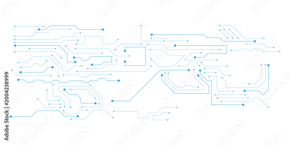 Obraz premium Abstract circuit board futuristic technology processing background