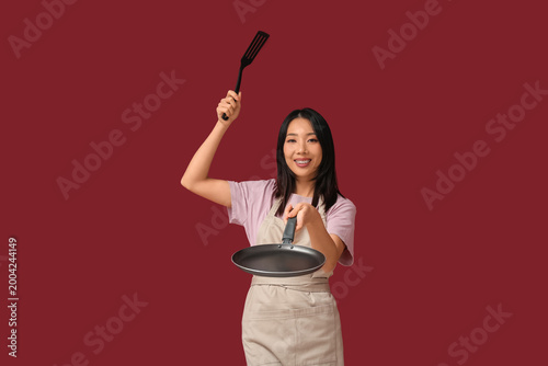 Portrait of young Asian wom...