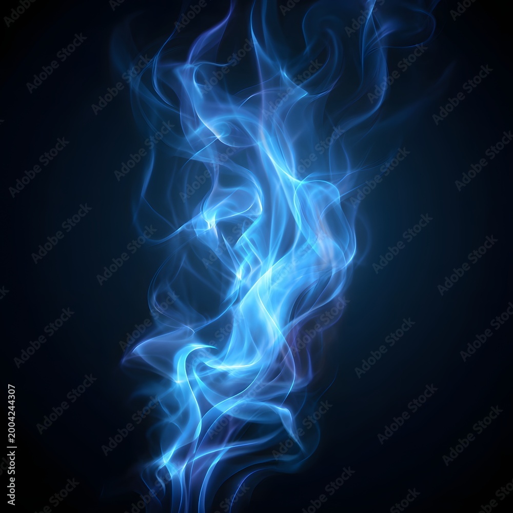 Obraz premium Deep space background with flowing blue plasma wallpaper