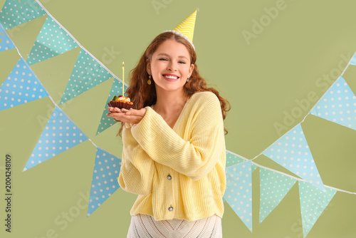 Beautiful young happy woman...