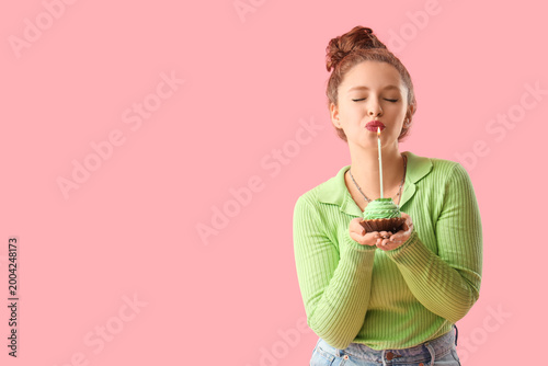 Beautiful young happy woman...