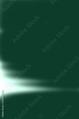 Dark green abstract textured background with a bright horizontal light streak, front view, atmospheric illustration, decorative digital surface